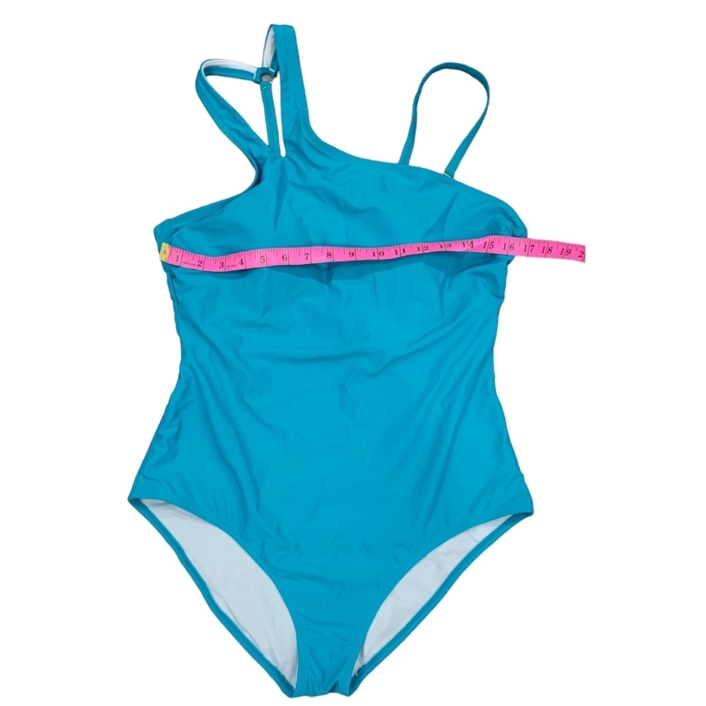 Teal removable Strap off shoulder swimsuit - Picture 5 of 12